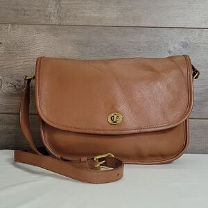 Coach Tan Leather Shoulder Bag